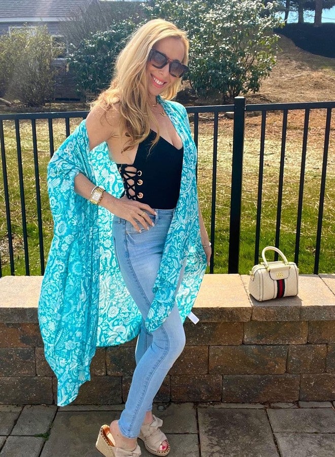 Moss Rose Women Summer Bikini Kimono Bathing Suit Cover Ups for Swimwear - Image 2
